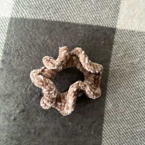 Handmade crochet hair scrunchie